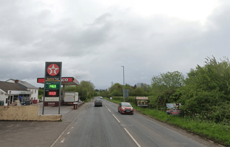 The A38 Piccadilly Straight was closed after a crash on Thursday, August 8.