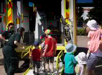 Fun day for families at ambulance station