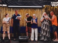 Party is over and rehearsals start again for village thespians