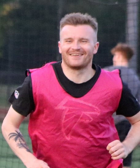 Jake Quick - scorer of Wellington's goal at Barnstaple and pictured in pre-season training