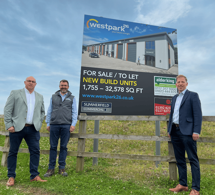 James Holyday, Dave Partridge and Ben Trickey of Summerfield Commercial