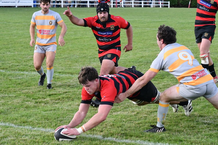 Will Hodgson - scorer of two tries at Bridgwater