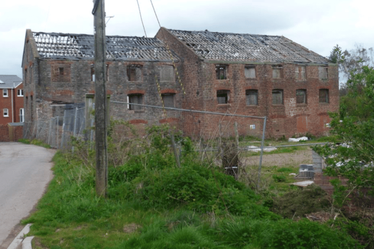 The derelict Haymans Mill, in Westford, Rockwell Green, where new housing plans have been put forward.