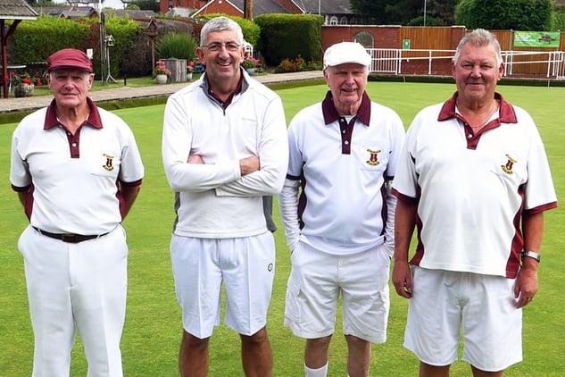 Left to right: Nick Channon, Phil Ellis, Ian Stewart, Tony Gibson