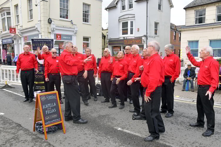 The Rivertones Harmony Chorus at eat:Wellington (Photo: Alain Lockyer)