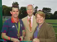Olympic medallist opens school's 3G pitch