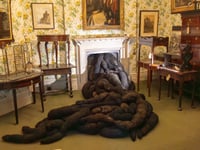 Art installation at National Trust house 'looks like pile of poo'