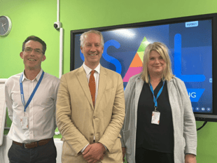 Wellington MP Gideon Amos visits Somerset Skills and Learning