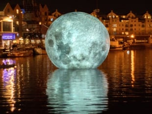 Somerset first UK location to host Luke Jerram's 'The Fallen Moon'