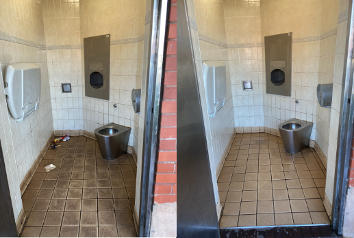 Toilets in 'disgusting state' after cleaners fail to turn up