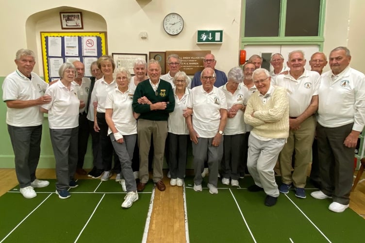 Rockwell Green and Staplegrove shortmat bowls players