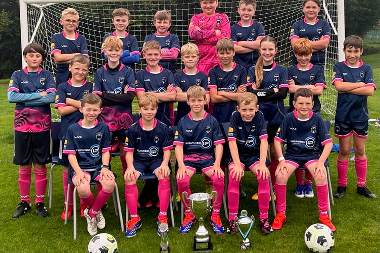 Hemyock Under 12s line up