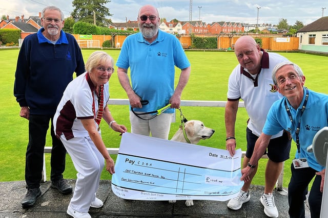 Mark Wilson came along with his wonderfully behaved guide dog, Robin, the Labrador
