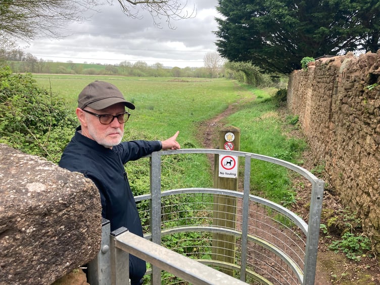 Charles Biscoe on the proposed Grand Western Greenway in Wellington (Picture: Daniel Mumby)