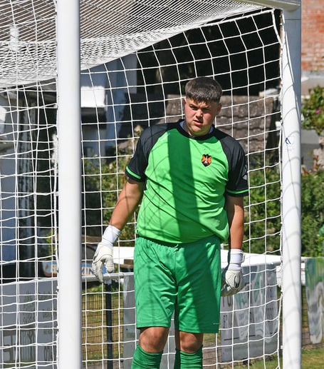 Goalkeeper Rob Hall - back on the field after being sidelined for two years