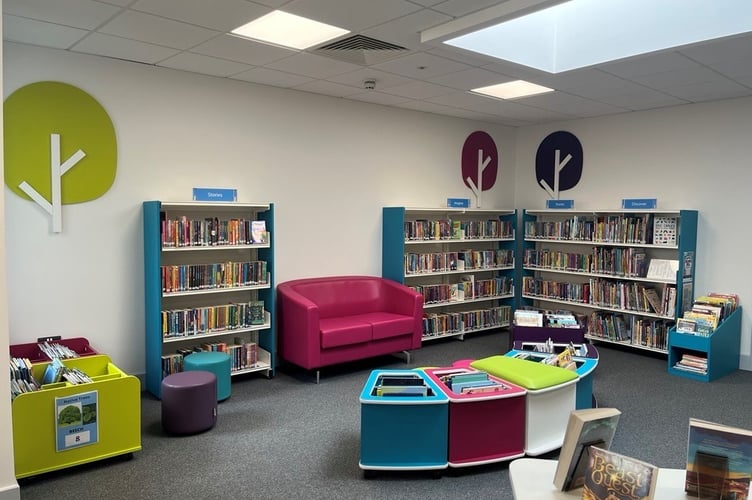 Inside the revamped Wellington Library on Fore Street in Wellington (Photo: Somerset Council)