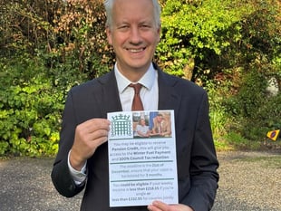 Gideon Amos MP launches Pension Credit campaign