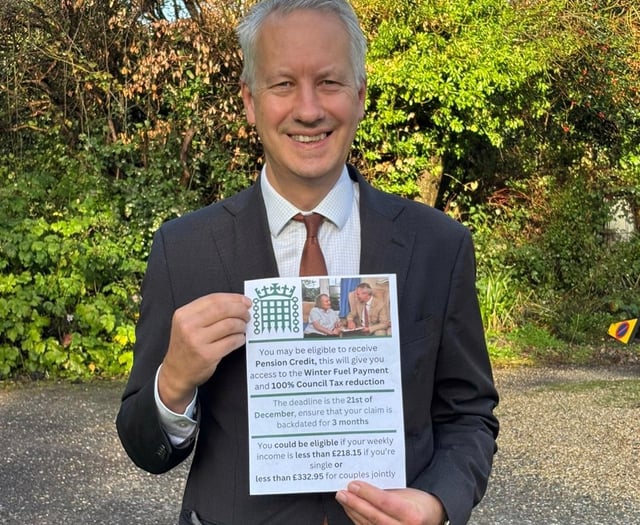 Gideon Amos MP launches Pension Credit campaign