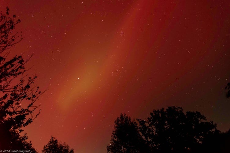 Appley sighting of Aurora Borealis (Photo: JRH Astrophotography)