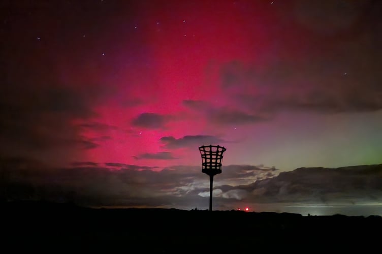 The Aurora seen from Beacon Field, Peasedown St John (Photo: Sophie Cooper)