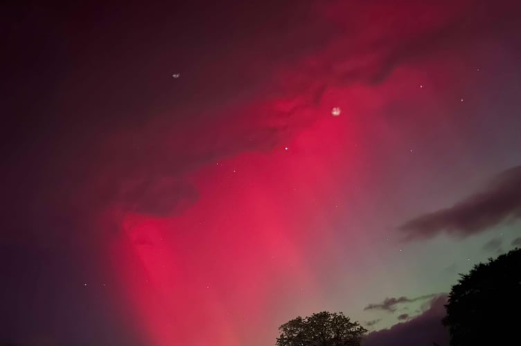 Aurora Borealis treats West Somerset to a show (Photo: Cassie Taylor)