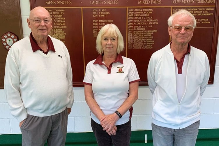 The New Rollers - David Dagg, Wendy Scott and Chris Johns.