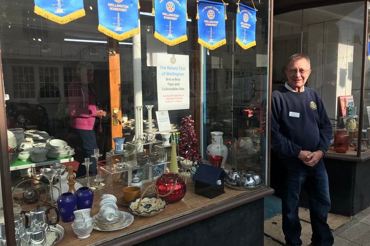 The Rotary Club of Wellington would like to thank all those who supported the Bric-a-Brac pop-up shop in Fore Street