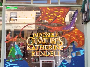Prize-winning bookshop receives a window makeover