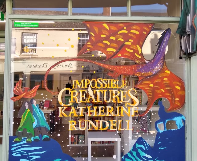 Prize-winning bookshop receives a window makeover