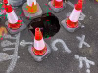 Sinkhole to be repaired after five months on road like a 'chicane'