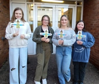 Court Fields students achieved a total of £825 to support the work of Reminiscence Learning