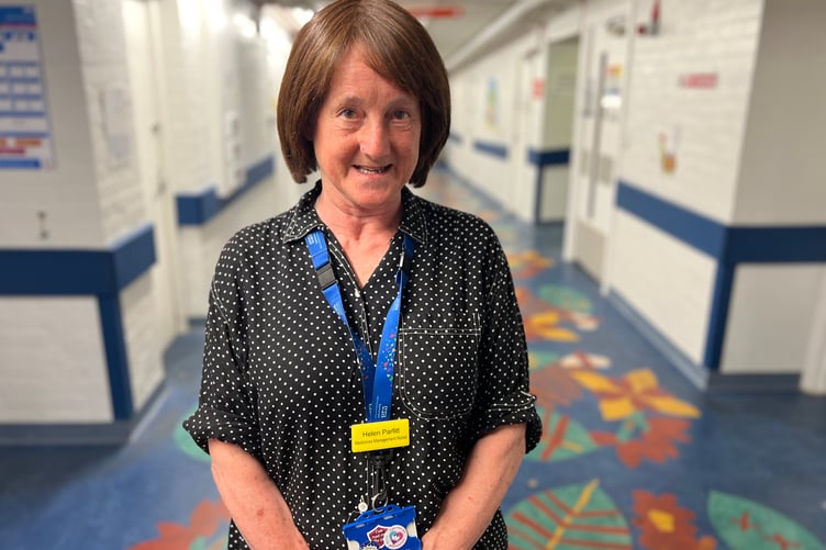 Helen Parfitt, who has retired after a 48-year nursing career in Musgrove Park Hospital, Taunton.