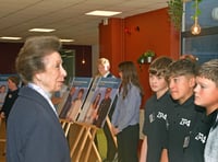 Princess Anne visits local college and hospital 