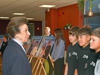 Princess Anne visits local college and hospital 