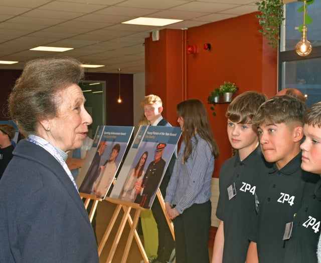 Princess Anne visits local college and hospital 