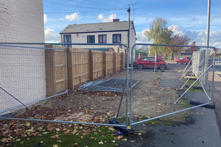 Planned site for new public toilets on Longforth Road in Wellington town centre 