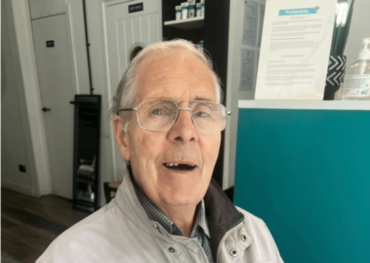 Taunton locals gathered together by former Wellington student to celebrate the life of resident Brian King (pictured)