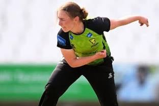 Right arm spinner Chloe Skelton