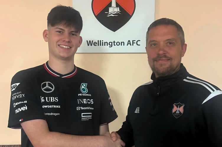 Wellington A's Man of the Match Matt Brereton with joint manager Matt Groves