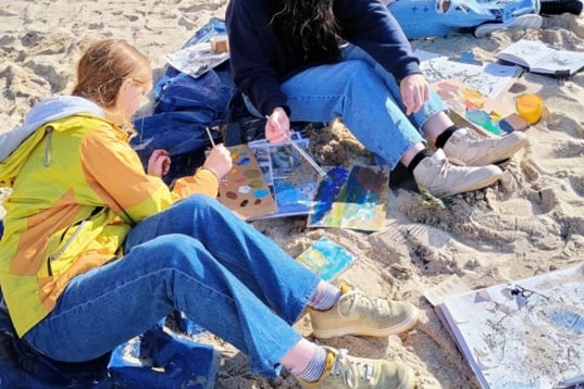 Court Fields School took 15 students off for a long weekend down to the Cornish coastal town of St. Ives.