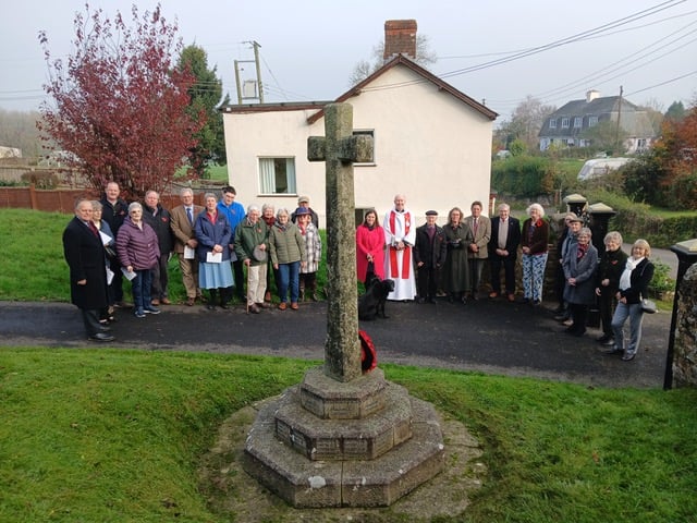 Sampford Arundel Remembrance Sunday service