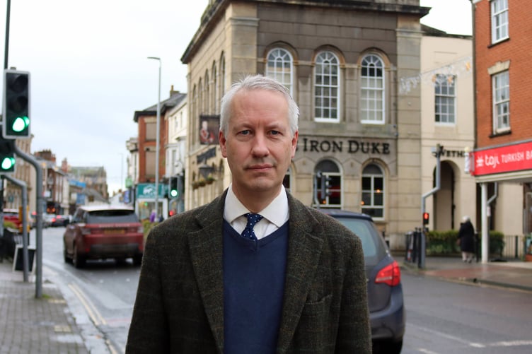 Wellington's MP Gideon Amos, who wants the Government to take on failing broadband agency CDS.