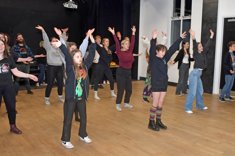 Panto rehearsals WAA