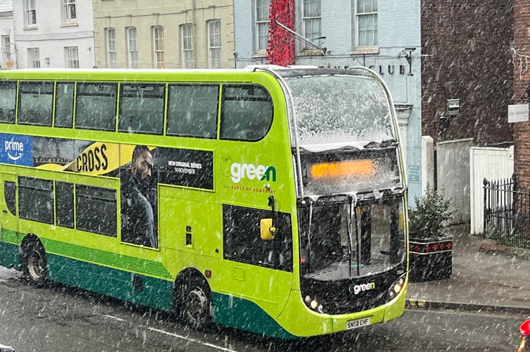 A Buses of Somerset double decker not in service