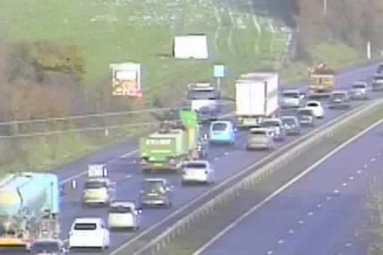 The scene of the incident between junction 27 and junction 26 (Photo: National Highways)