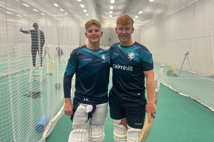 Thomas (left) and James Rew who are both in South Africa