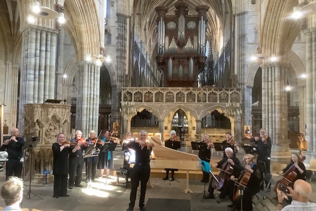 The South West Baroque Orchestra performing in Wells Cathedral. PHOTO: SWBO.