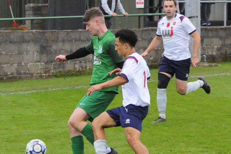 Wellington (in white) in action at Welton earlier this month