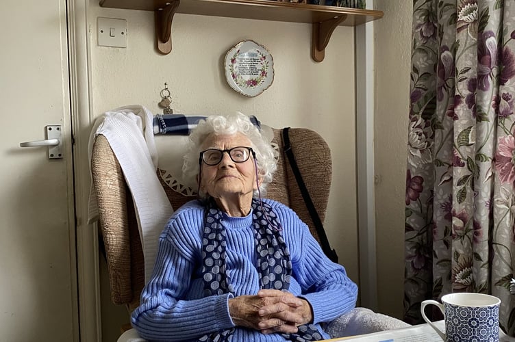Dot Wiley at her home in Church Fields where she has lived for 75 years