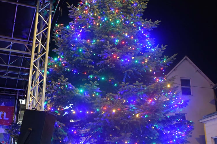 The town Christmas tree